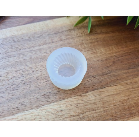 Silicone mold, Cupcake, style 8, ~ Ø 2.4 cm, H:1.5 cm