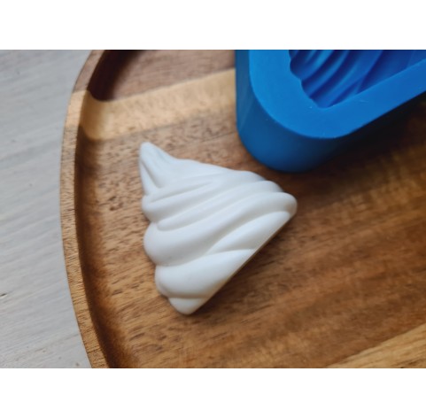 Silicone mold, Ice cream top, style 9, ~ 4.6*4.7 cm, H:2.2 cm