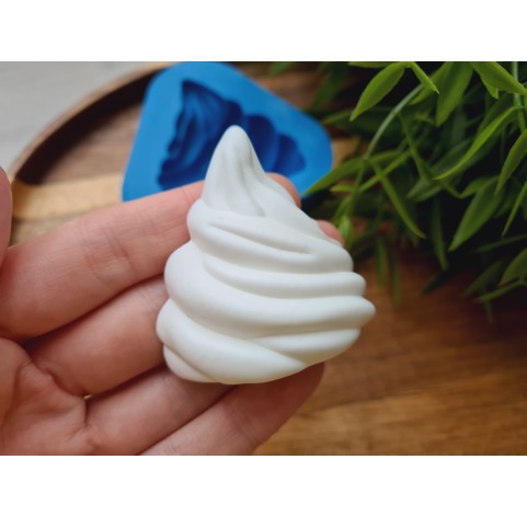 Silicone mold, Ice cream top, style 9, ~ 4.6*4.7 cm, H:2.2 cm