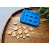 Silicone mold, Tartlet, 1:12-1:6 scale, style 7, 14 elements, ~ 0.7-1.3 cm, H:0.3 cm