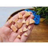 Silicone mold, Cake layer, 1:12-1:6 scale, style 1, 24 elements, ~ 0.5-1.6 cm, H:0.2-0.5 cm