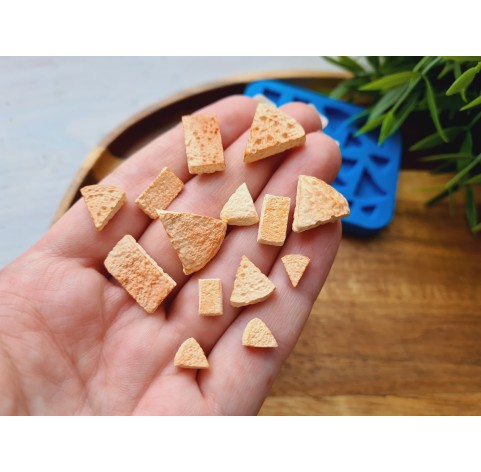 Silicone mold, Cake layer, 1:12-1:6 scale, style 1, 24 elements, ~ 0.5-1.6 cm, H:0.2-0.5 cm