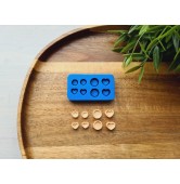 Silicone mold, Tartlet, 1:20, 1:25 scale, style 10, 8 elements, ~ 0.7-1 cm, H:0.5 cm