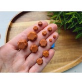 Silicone mold, Pudding, 1:8-1:18 scale, style 2, chocolate, 12 elements, ~ Ø 0.4-1.6 cm, H:0.2-0.8 cm