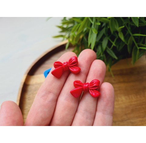 Silicone mold, Bow, style 1, 4 elements, ~ 1.3*2.2 cm, H:0.6 cm