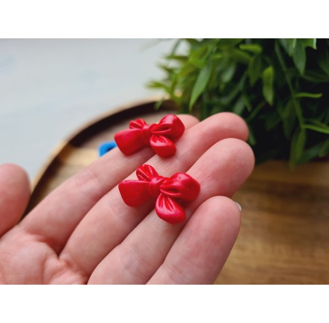 Silicone mold, Bow, style 1, 4 elements, ~ 1.3*2.2 cm, H:0.6 cm