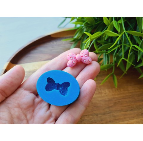 Silicone mold, Bow, style 2, ~ 1.5*2.4 cm, H:0.8 cm