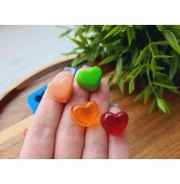 Silicone mold, Heart, style 9, 9 elements, ~ 1.4*1.6 cm, H:0.9 cm