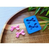 Silicone mold, Bow, style 1, 2 elements, ~ 1.2*2.1 cm, H:0.3 cm