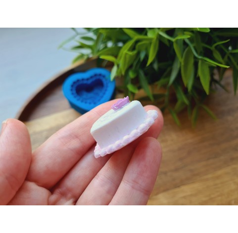 Silicone mold, Heart, style 19, ~ 3.5*3.7 cm, H:1.5 cm