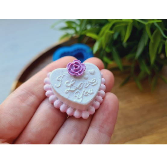 Silicone mold, Heart, style 19, ~ 3.5*3.7 cm, H:1.5 cm