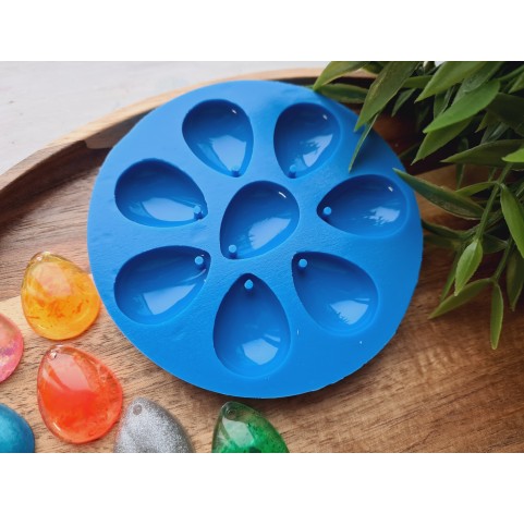Silicone mold, Drop, 8 elements, 2*2.8 cm, H:0.7 cm