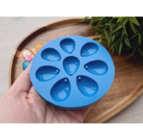 Silicone mold, Drop, 8 elements, 2*2.8 cm, H:0.7 cm