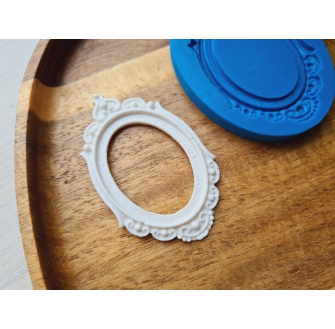 Silicone mold, Frame, style 1, ~ 3.6*6.1 cm, H:0.3 cm
