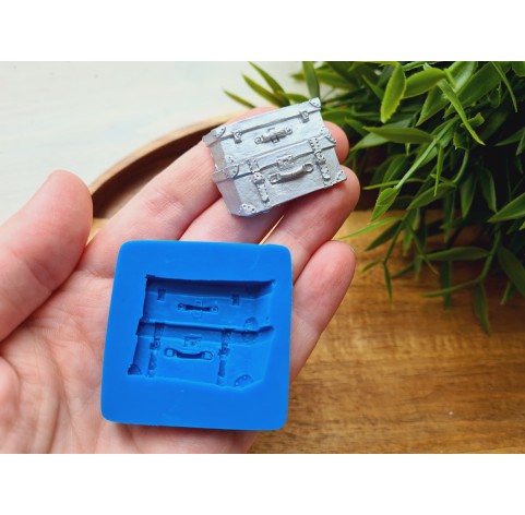 Silicone mold, Suitcases, ~ 2.6*3.4 cm, H:0.6 cm