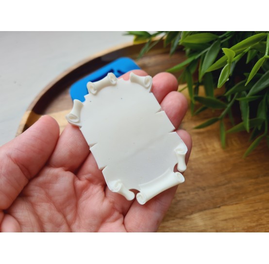 Silicone mold, Parchment, ~ 4.7*6.4 cm, H:0.5 cm