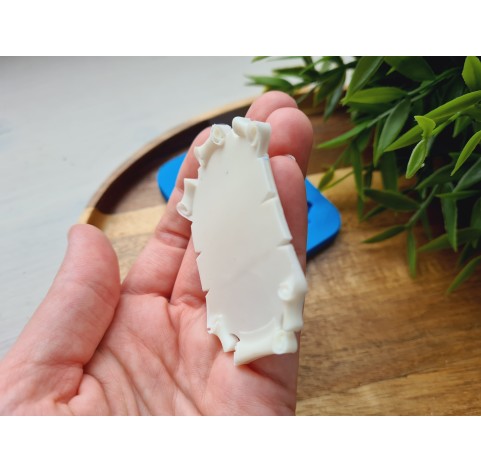Silicone mold, Parchment, ~ 4.7*6.4 cm, H:0.5 cm