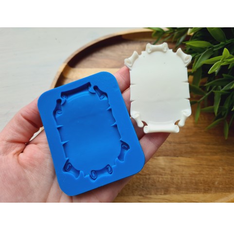 Silicone mold, Parchment, ~ 4.7*6.4 cm, H:0.5 cm
