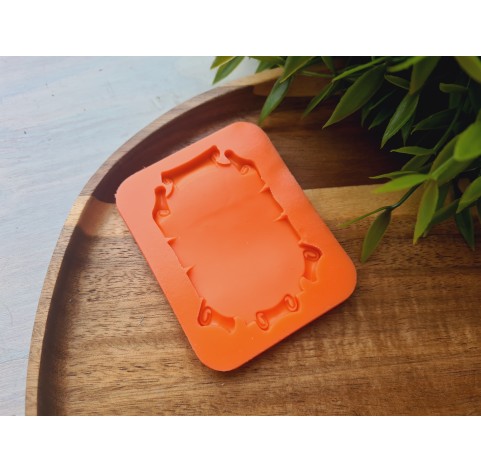 Silicone mold, Parchment, ~ 4.7*6.4 cm, H:0.5 cm