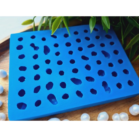 Silicone mold, Pearl, 62 elements, ~ 0.7-1 cm, H:0.6-1 cm