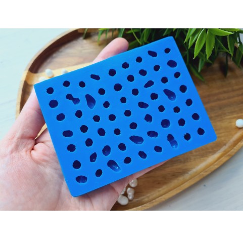 Silicone mold, Pearl, 62 elements, ~ 0.7-1 cm, H:0.6-1 cm