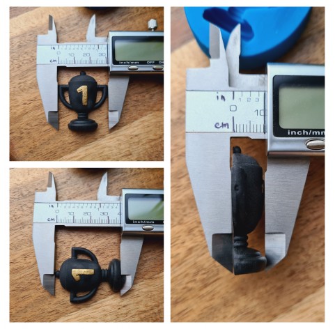 Silicone mold, Trophy, ~ 3.1*3.7 cm, H:0.9 cm