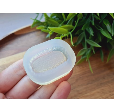 Silicone mold, Wicker basket, 1:12-1:6 scale, style 1, ~ 2.4*3.7 cm, H:1.1 cm