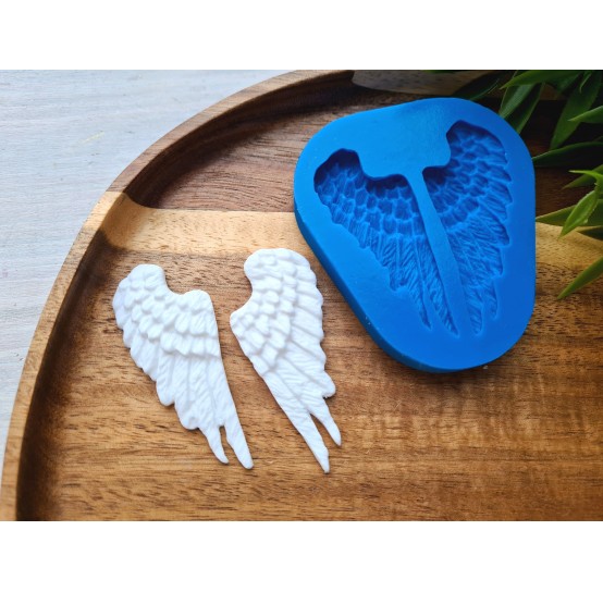 Silicone mold, Wings, 2 elements, ~ 2.5*5.7 cm, H:0.5 cm