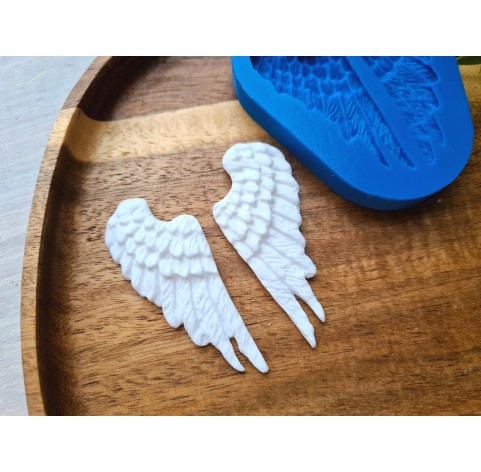 Silicone mold, Wings, 2 elements, ~ 2.5*5.7 cm, H:0.5 cm