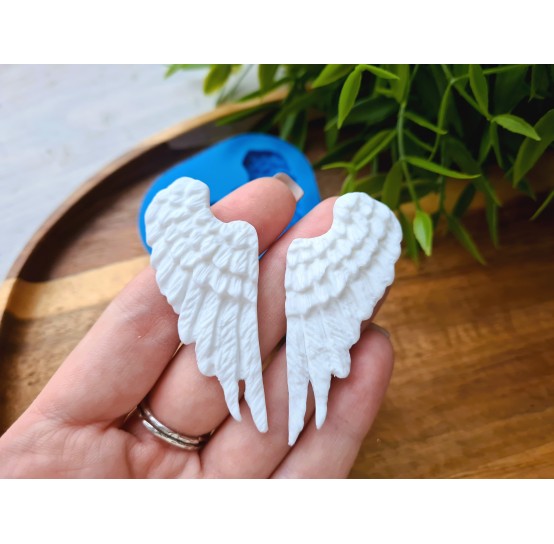 Silicone mold, Wings, 2 elements, ~ 2.5*5.7 cm, H:0.5 cm