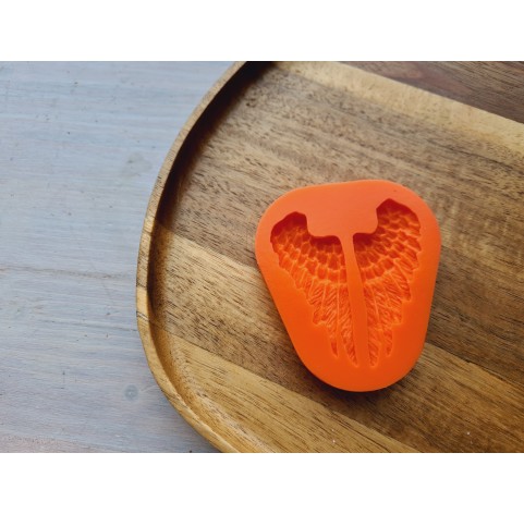 Silicone mold, Wings, 2 elements, ~ 2.5*5.7 cm, H:0.5 cm