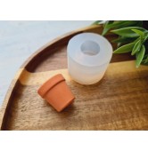 Silicone mold, Flower pot, ~ Ø 1.7 cm, H:0.8 cm