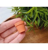 Silicone mold, Flower pot, ~ Ø 1.7 cm, H:0.8 cm