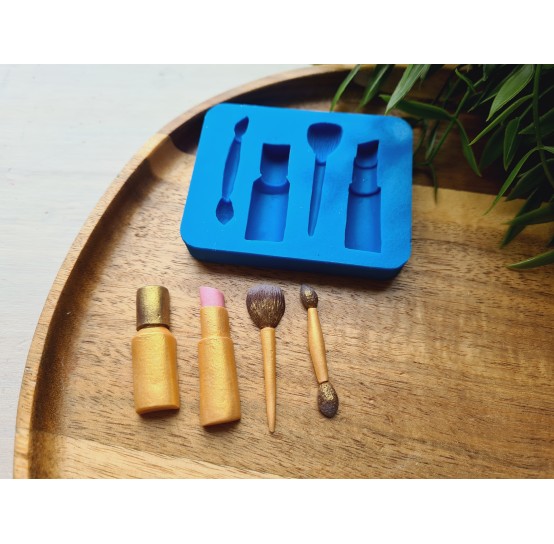 Silicone mold, Beauty set, style 1, 4 elements, ~ 3.5-4.2 cm, H:0.4-0.7 cm