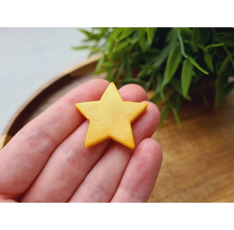 Silicone mold, Star, style 2, ~ Ø 3.3 cm, H:0.3 cm