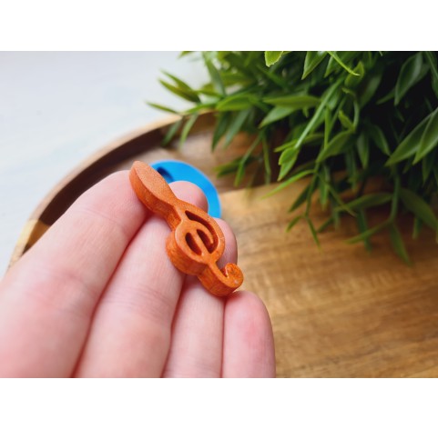 Silicone mold, Treble clef, ~ 1.5*4 cm, H:0.5 cm