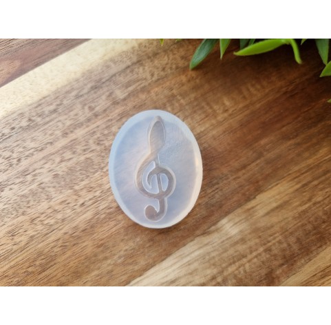 Silicone mold, Treble clef, ~ 1.5*4 cm, H:0.5 cm