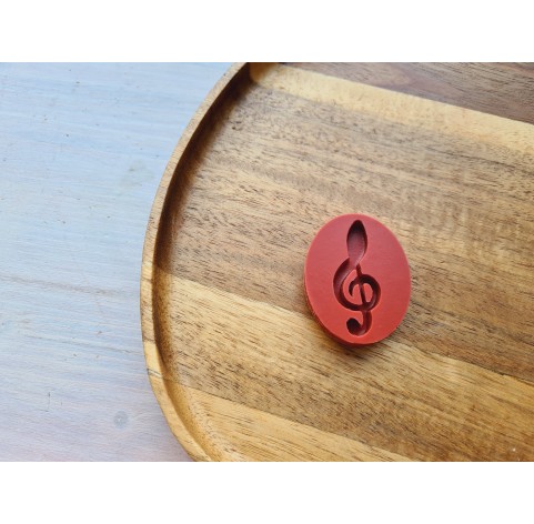 Silicone mold, Treble clef, ~ 1.5*4 cm, H:0.5 cm
