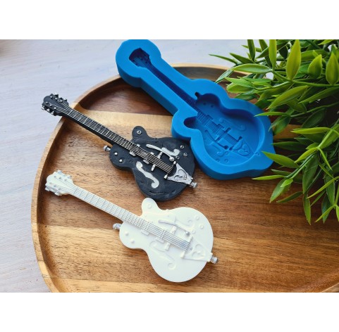 Silicone mold, Guitar, style 2, ~ 5*13.5 cm, H:1.1 cm