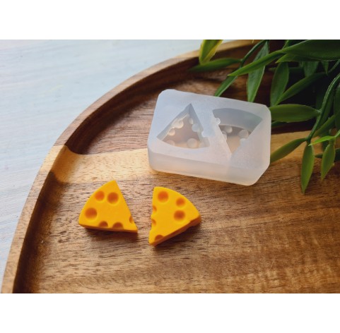 Silicone mold, Cheese, style 2, 2 elements, ~ 1.7*1.9 cm, H:1.1 cm