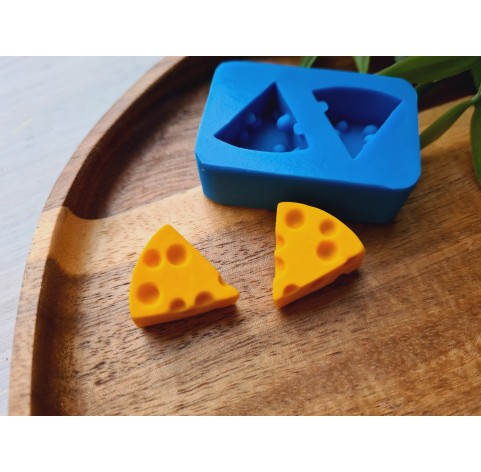 Silicone mold, Cheese, style 2, 2 elements, ~ 1.7*1.9 cm, H:1.1 cm