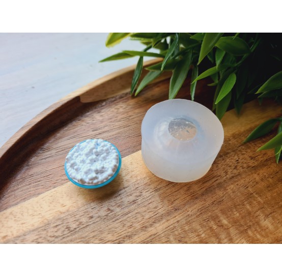 Silicone mold, Plate of porridge, ~ Ø 2.3 cm, H:1.2 cm