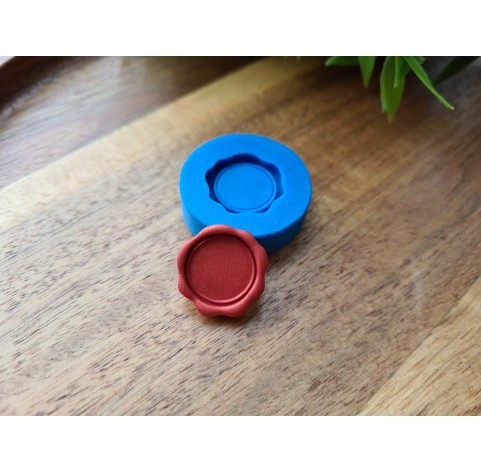 Silicone mold, Faux wax stamp, ~ Ø 2 cm, H:0.4cm