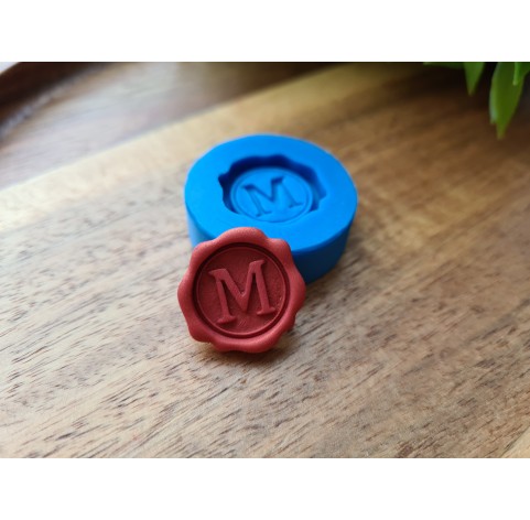 Silicone mold, Faux wax stamp, ~ Ø 2 cm, H:0.4cm