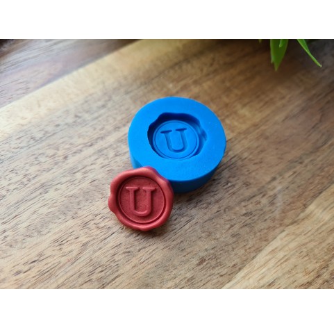 Silicone mold, Faux wax stamp, ~ Ø 2 cm, H:0.4cm