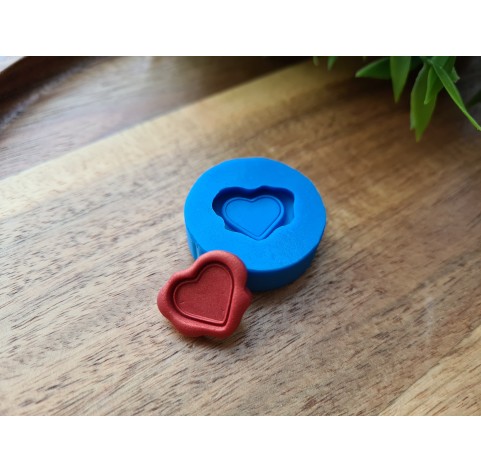 Silicone mold, Faux wax stamp, ~ Ø 2 cm, H:0.4cm