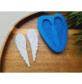 Silicone mold, Wings, style 2, 2 elements, ~ 2.1*6.5 cm, H:0.3 cm