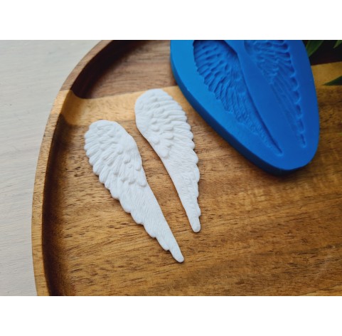 Silicone mold, Wings, style 2, 2 elements, ~ 2.1*6.5 cm, H:0.3 cm