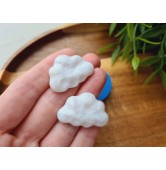Silicone mold, Clouds, 2 elements, ~ 2.2*3 cm, H:0.4 cm