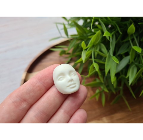 Silicone mold, Doll face, style 1, ~ 1.9*2.5 cm, H:1.1 cm